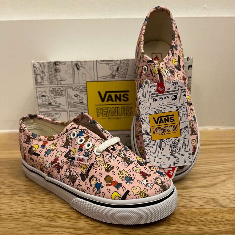 NEW! VANS - PEANUTS Dance Party Print Authentic Toddler Sz 10 SOLD OUT $45
